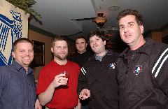 From left: Jared Hoffman, Matthew Leach, Andy Matthews, Ken Mandel and Joe Frisaro